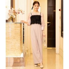 ビスチェ付きオールインワン