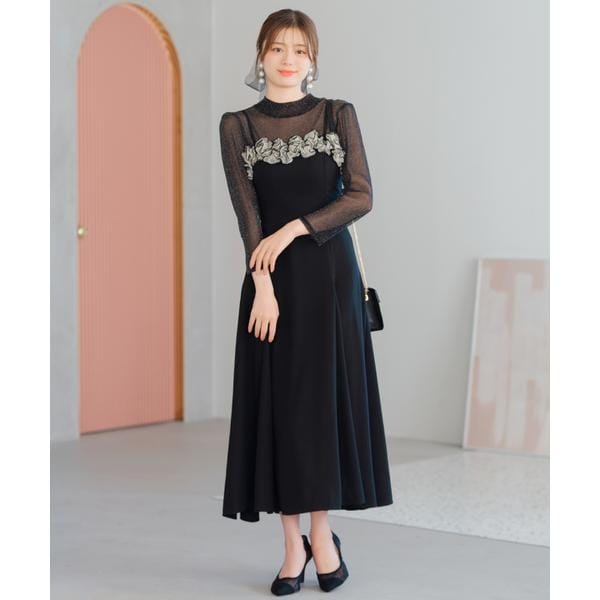 ウィルセレクション リボンタイコルセットシャツワンピース サックス ウィルセレクション WILLSELECTION リボンタイコルセットシャツ