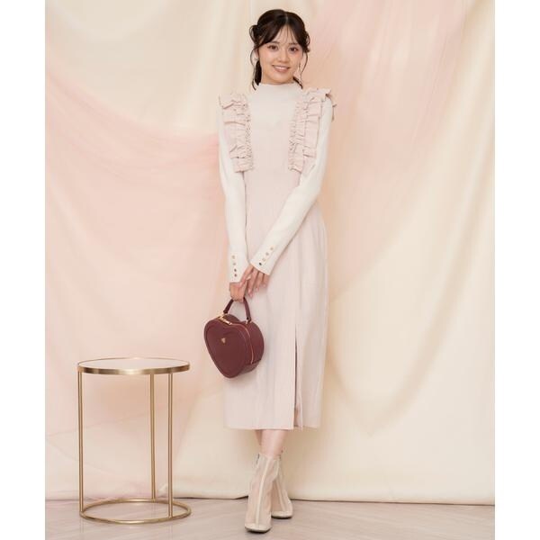 フリルショルダースリットワンピース | ウィルセレクション フリルショルダースリットワンピース | ウィルセレクション