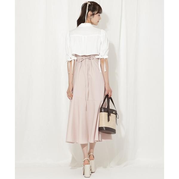 epine キャミワンピース クロップド丈ブラウス セット GRL（グレイル）の「クロップド丈ブラウスXキャミワンピース