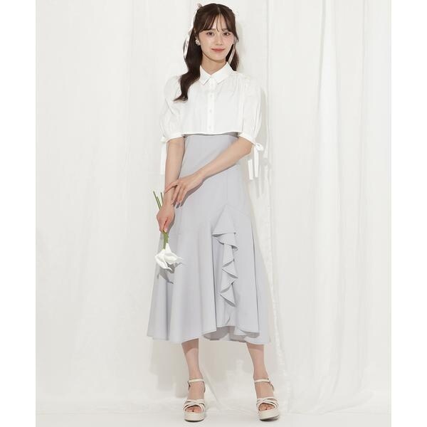 epine キャミワンピース クロップド丈ブラウス セット epine エピヌ キャミワンピ クロップド丈ブラウス(半袖) セット