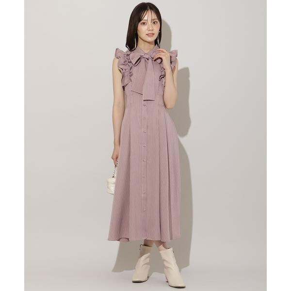 WILLSELECTION クロスネックラッフルフリルワンピース WILLSELECTION｜クロスネックラッフルフリルワンピース