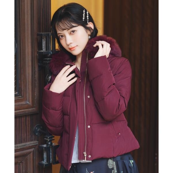 フードファーペプラムショートダウン | ウィルセレクション