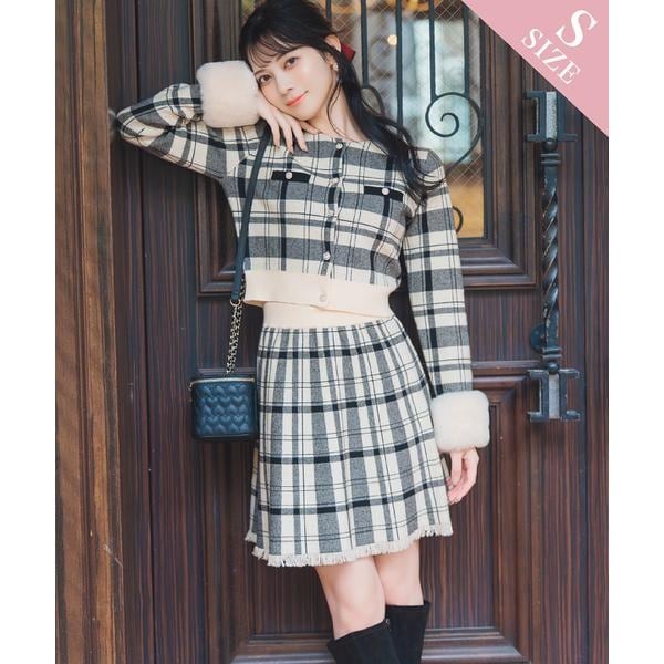 チェック柄ニットフレアスカート | ウィルセレクション(WILLSELLECTION