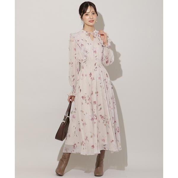 バイカラー衿パイピングフレンチスリーブシャツワンピース