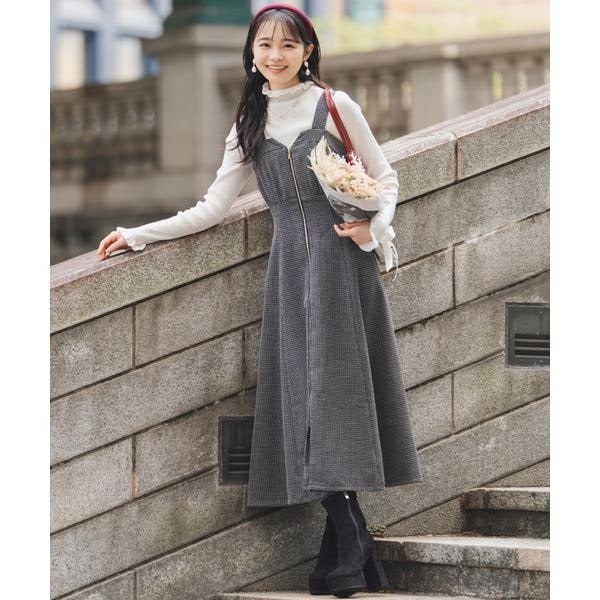 リボンプリントバブルスリーブフレアワンピース | ウィルセレクション