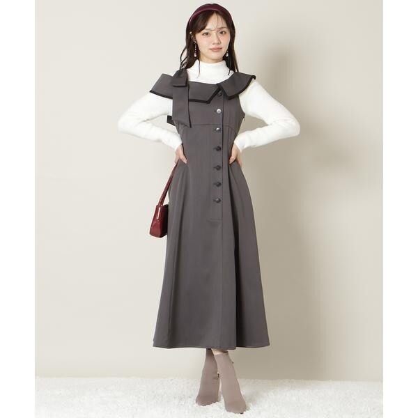 アシンメトリーリボンショルダーワンピース | ウィルセレクション