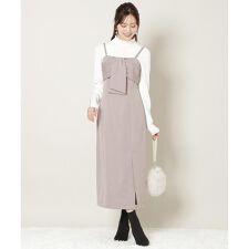 リボンデザインIラインワンピース