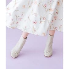 フロントリボンショートブーツ