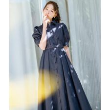 ベルト付きタックスリーブフレアワンピース | ウィルセレクション 