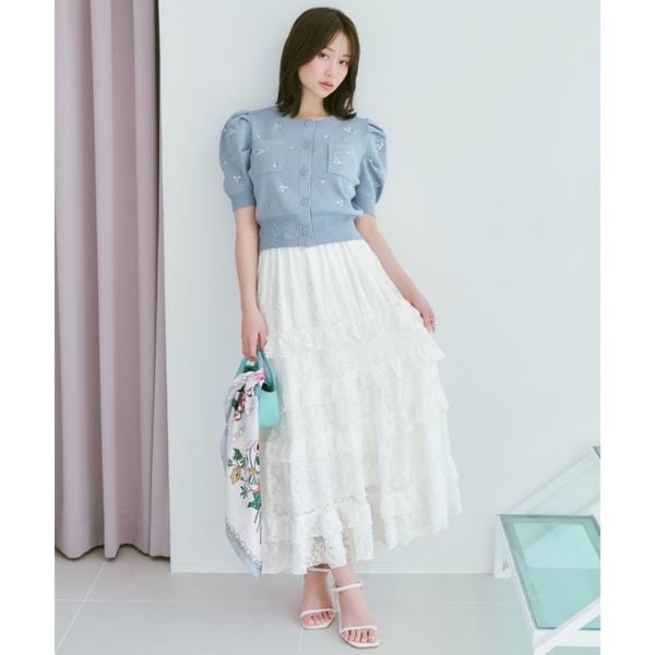 レースフリルティアードスカート | ウィルセレクション(WILLSELLECTION