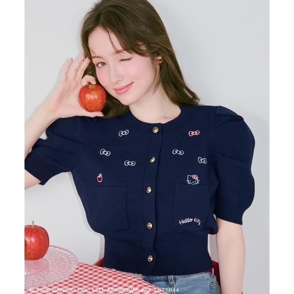 WILLSELECTION×HELLO KITTY 刺繍ニットカーディガン | ウィル