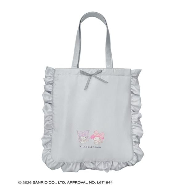 WILLSELECTION×マイメロディ＆クロミ サテンフリルトートバッグ