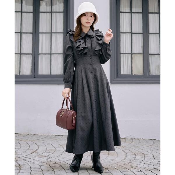ラッフルフリルボウタイシャツワンピース | ウィルセレクション
