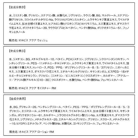 オルビス アクア トライアルセット Rm 高保湿タイプ 洗顔料 化粧水 保湿液 各1週間分 オルビス Orbis ファッション通販 マルイウェブチャネル Ca000 180 95 01