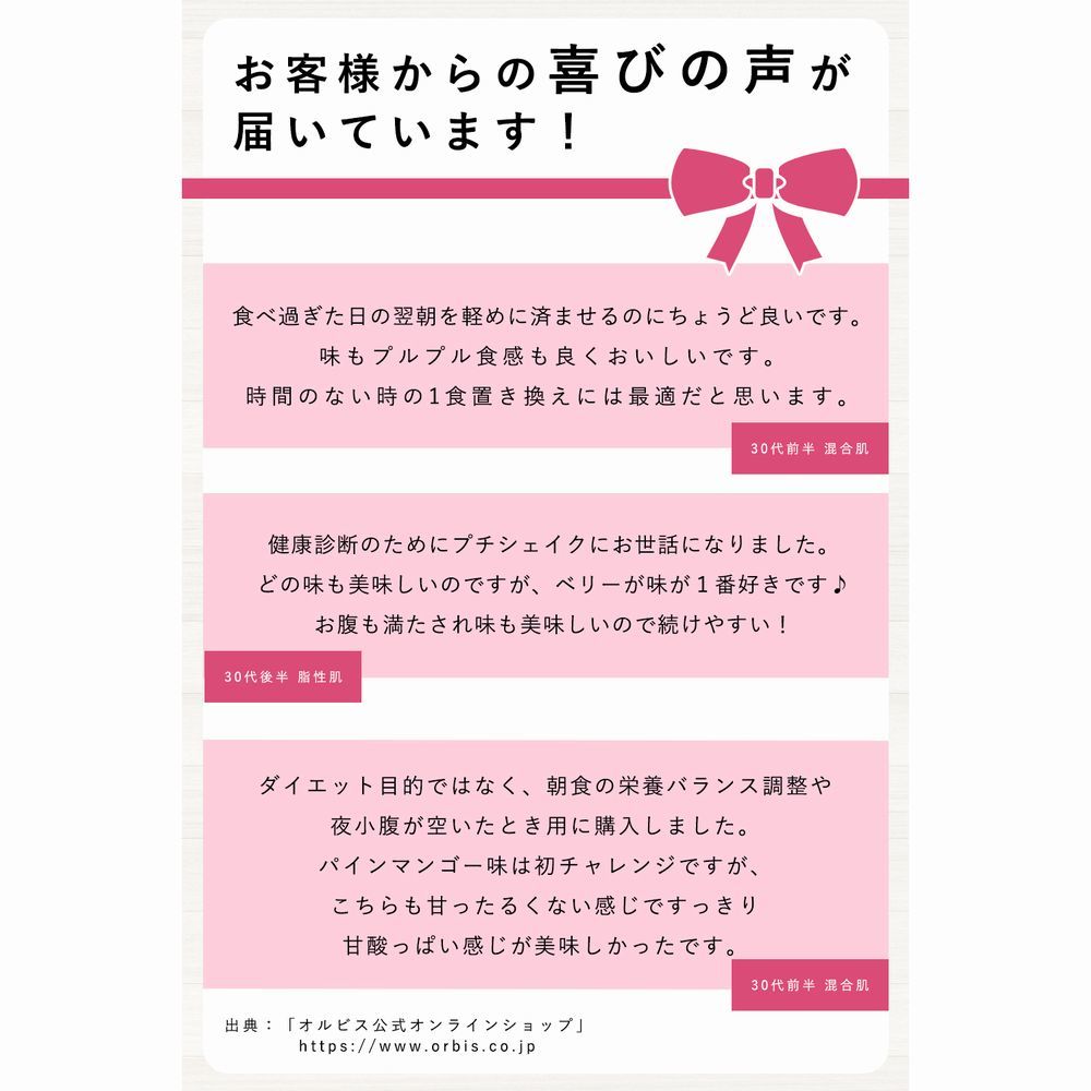 プチシェイク トライアルセット リフレッシングテイスト 100g×3食分