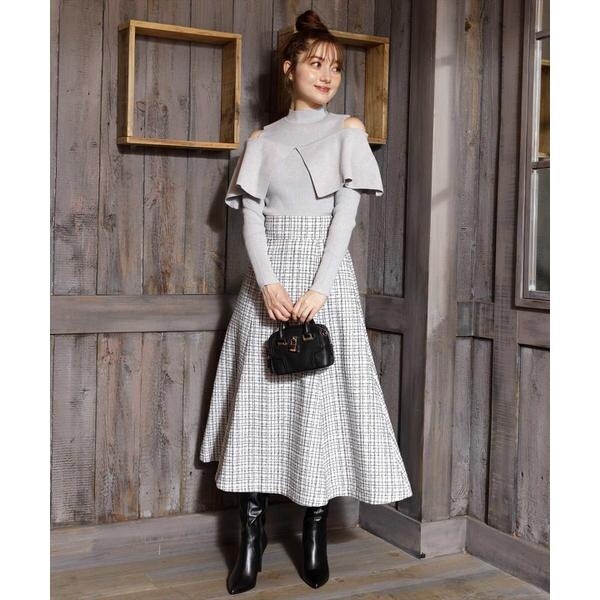 専用⭐︎新品未使用品 スウィングル　ラメツイードフレアスカート ラメツイードフレアスカート | スウィングル(SWINGLE) | マルイウェブ