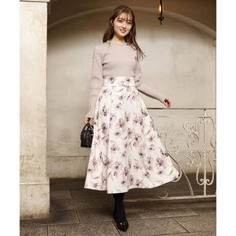 オリジナル水彩フラワースカート | スウィングル(Swingle) | マルイ  