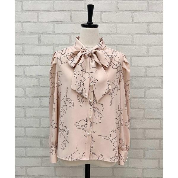 ラインフラワーボウタイブラウス | スウィングル(SWINGLE) | マルイ