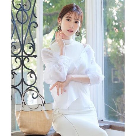 シャツレイヤードハイネックリブニットプルオーバー | スウィングル  