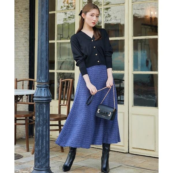 ラメツイードフレアスカート | スウィングル(SWINGLE) | マルイウェブ