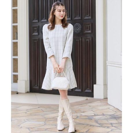 チェーンポケットツイードミニワンピース | スウィングル(Swingle  