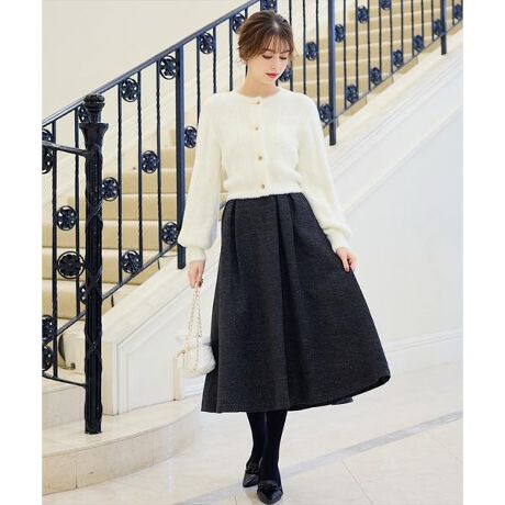 ダブルタックジャガードフレアスカート | スウィングル(SWINGLE  