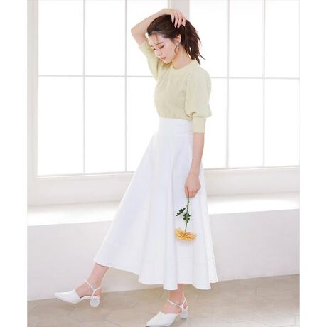 ステッチ切替デニムフレアスカート | スウィングル(SWINGLE) | マルイ  