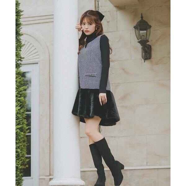 ラメツイードフレアスカート | スウィングル(SWINGLE) | マルイウェブ