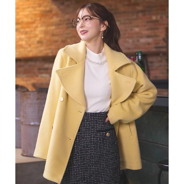 タスマニアダブルエアリーウールPコート | スウィングル(SWINGLE