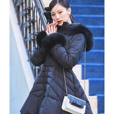 FOXファー付ドレスダウンコート