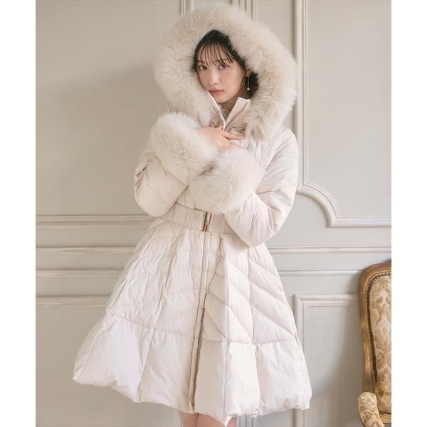 完売 Swingle FOXファー付ドレスダウンコート FOXファー付ドレスダウンコート | スウィングル(SWINGLE