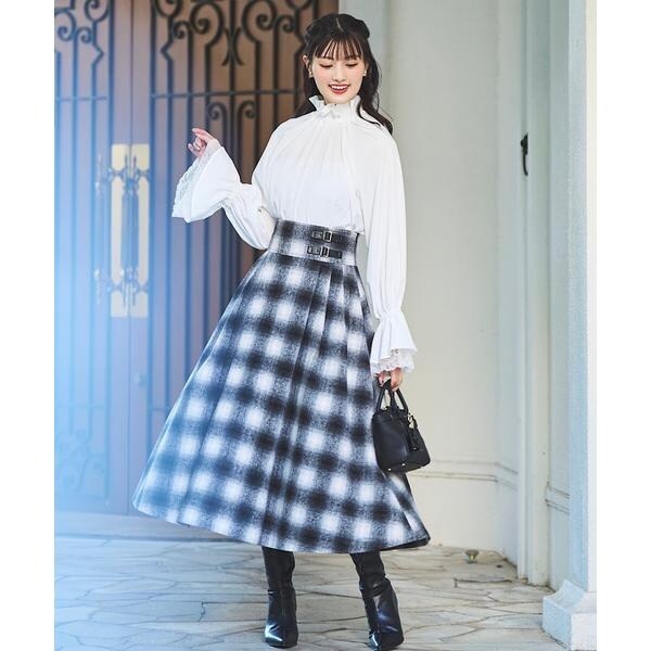 ラメツイードフレアスカート | スウィングル(SWINGLE) | マルイウェブ