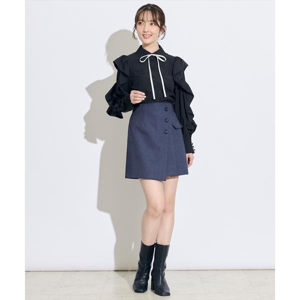 Swingle ラメツイードフレアスカート ブラック スウィングル ラメツイードフレアスカート | スウィングル(SWINGLE) | マルイウェブ