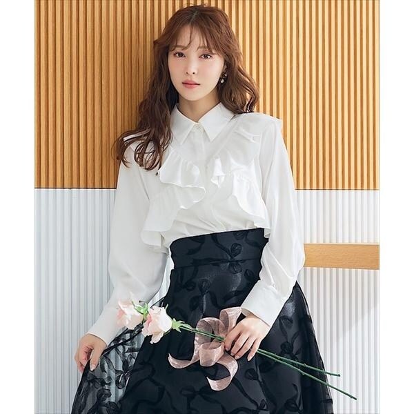 チェックフリルボウタイブラウス | スウィングル(SWINGLE) | マルイ