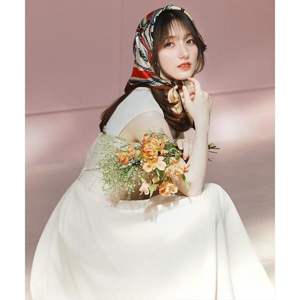 【今期新作】白襟バイカラーデザインベルテッドワンピース ネイビー swingle スウィングル SWINGLE 白襟バイカラーデザインベルテッド