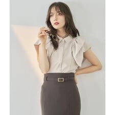 バブルスリーブブラウス