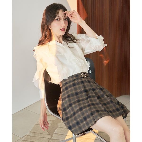 ラメツイードフレアスカート | スウィングル(SWINGLE) | マルイウェブ