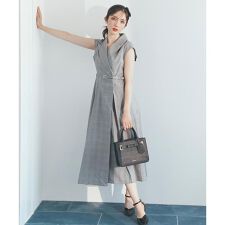 ベルテッドラップジレ風ワンピース