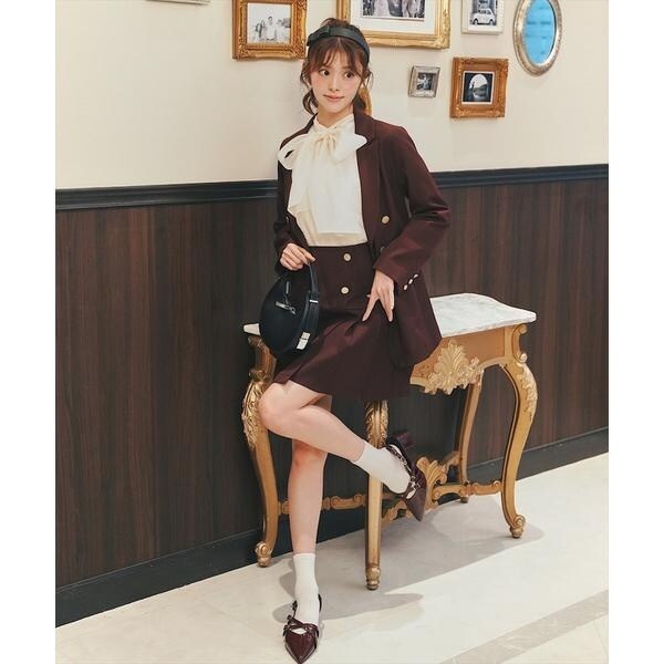 【超美品】SWINGLE フロントジップポケットデザインチェックスカート S SWINGLE スカート 「日本製」フロントジップポケットデザイン