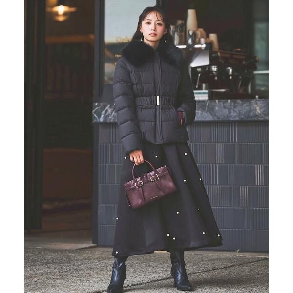 ファー襟取り外しショートダウン | スウィングル(SWINGLE