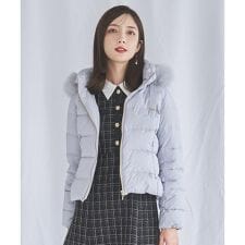 フォックスファー付ショートダウン