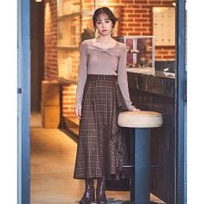 スウィングル(SWINGLE)のラッフルフリルフレアスカート