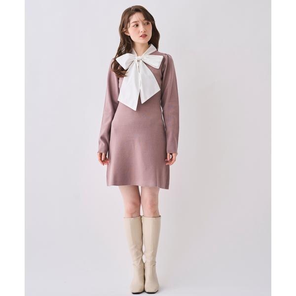 2WAYボウタイツイードドレスワンピース | スウィングル(SWINGLE