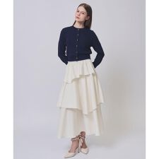 麻調ティアードスカート