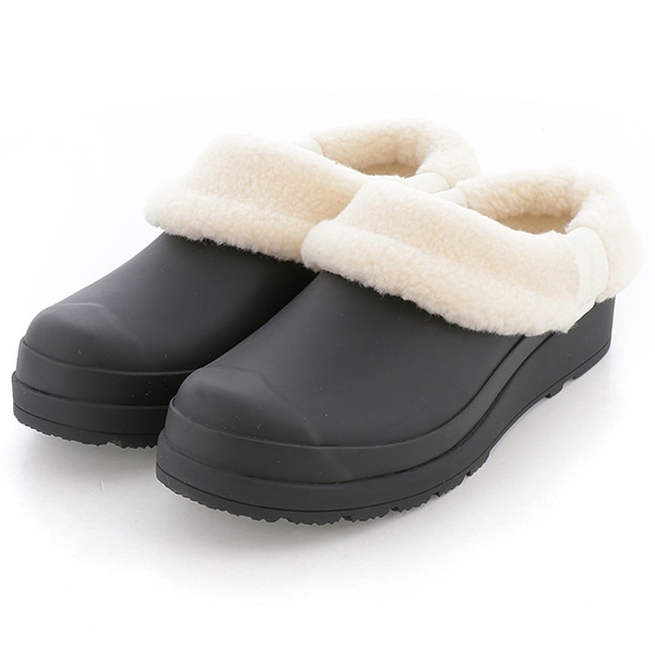 [�}���C]WOMENS PLAY SHERPA INSULATED CLOG/�n���^�[�iHUNTER�j �u���b�N