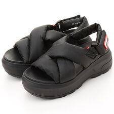 ユニセックス シティ リベル パフド クロスオーバー サンダル