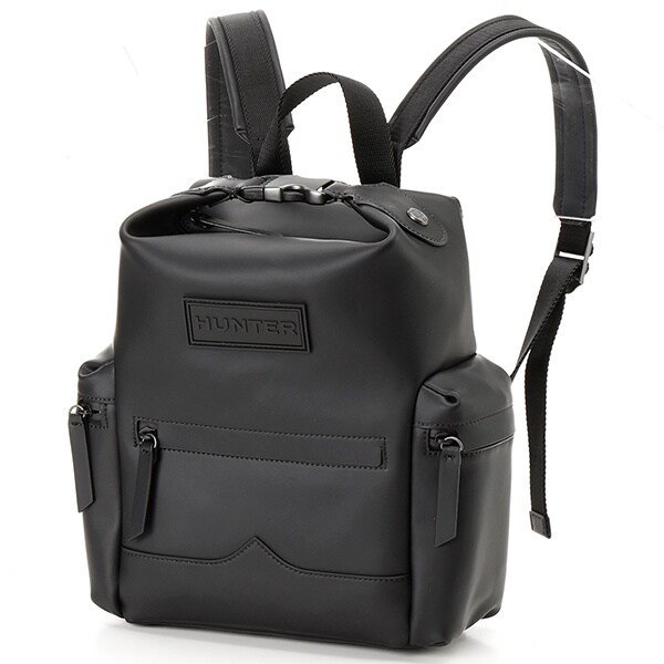 美品 ハンター オリジナルトップクリップバックパック ラバライズドレザー 黒 オリジナルトップクリップ バックパック ラバライズドレザー