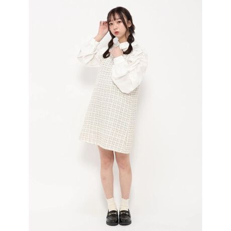 袖切替ツイードミニワンピース ルディックパーク Ludic Park ファッション通販 マルイウェブチャネル Ca000 906 58 01