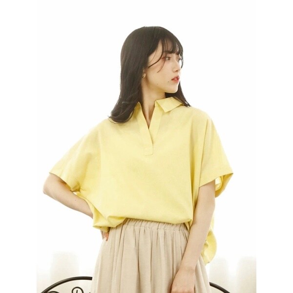 やわさらリネン】無地スキッパーシャツ | ルディックパーク(Ludic Park